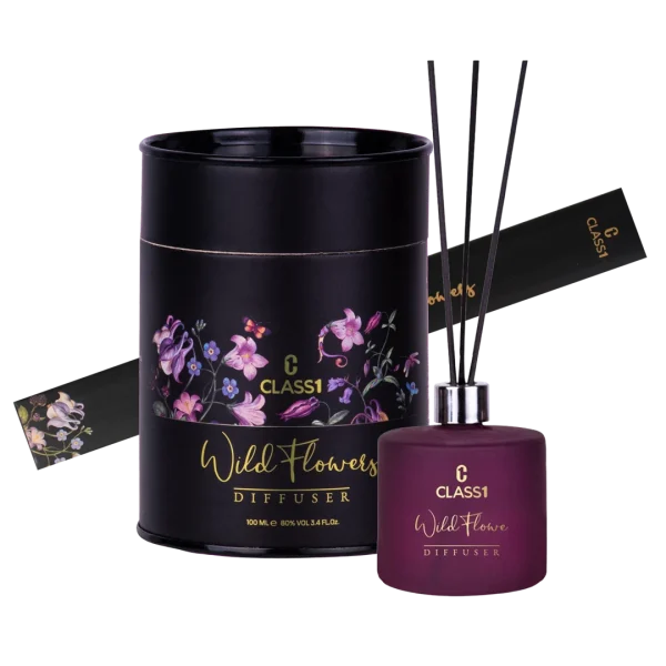 خوشبوکننده هوا با نی کلاس یک مدل Lavender Wild Flowers با رایحه لوندر و گل‌های وحشی - تصویر 2