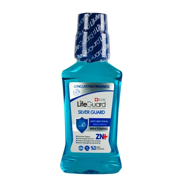 دهانشویه بزرگسال سفیدکننده (Silver Guard) برند لایف گارد - محصولات بهداشت دهان - تصویر 1