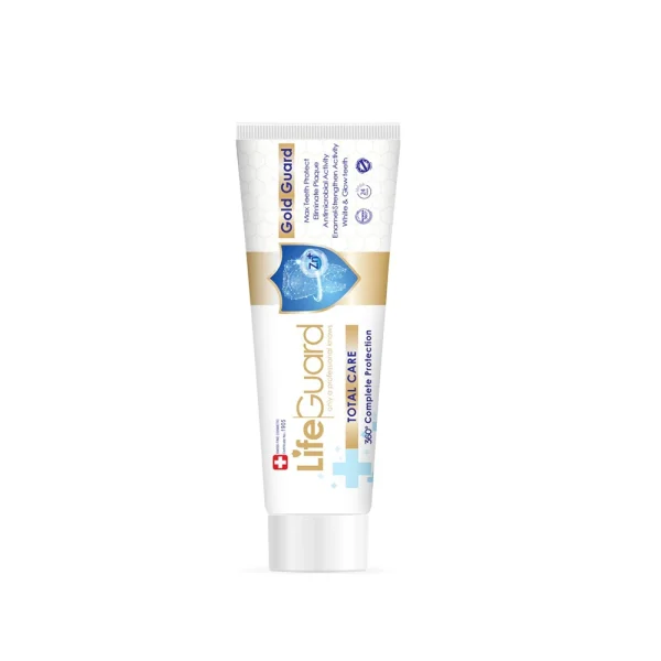 خمیر دندان توتال (Gold Guard) برند لایف گارد با حجم 120 گرم محصول بهداشت دهان و دندان - تصویر 1